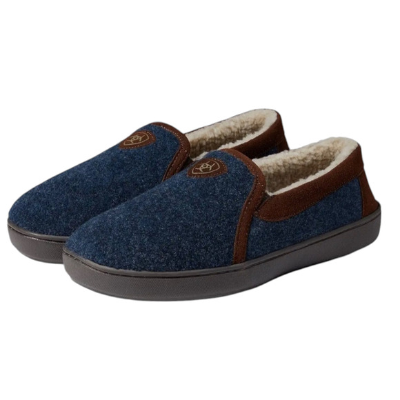 Ariat navy Lincoln sherpa lined slipper size 10 - Picture 1 of 14